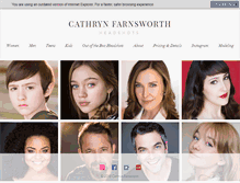 Tablet Screenshot of cathrynfarnsworthheadshots.com